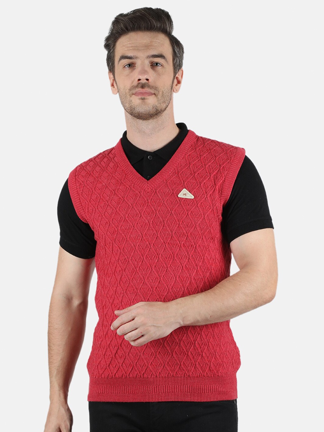 

Monte Carlo Men Pink Sweater Vest