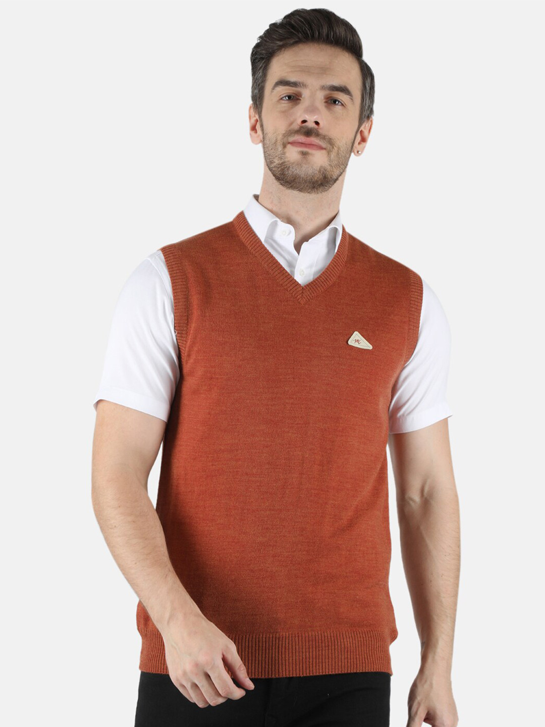 

Monte Carlo Men Rust Sweater Vest