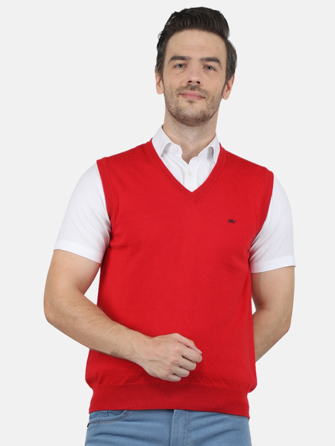 

Monte Carlo Men Red Sweater Vest