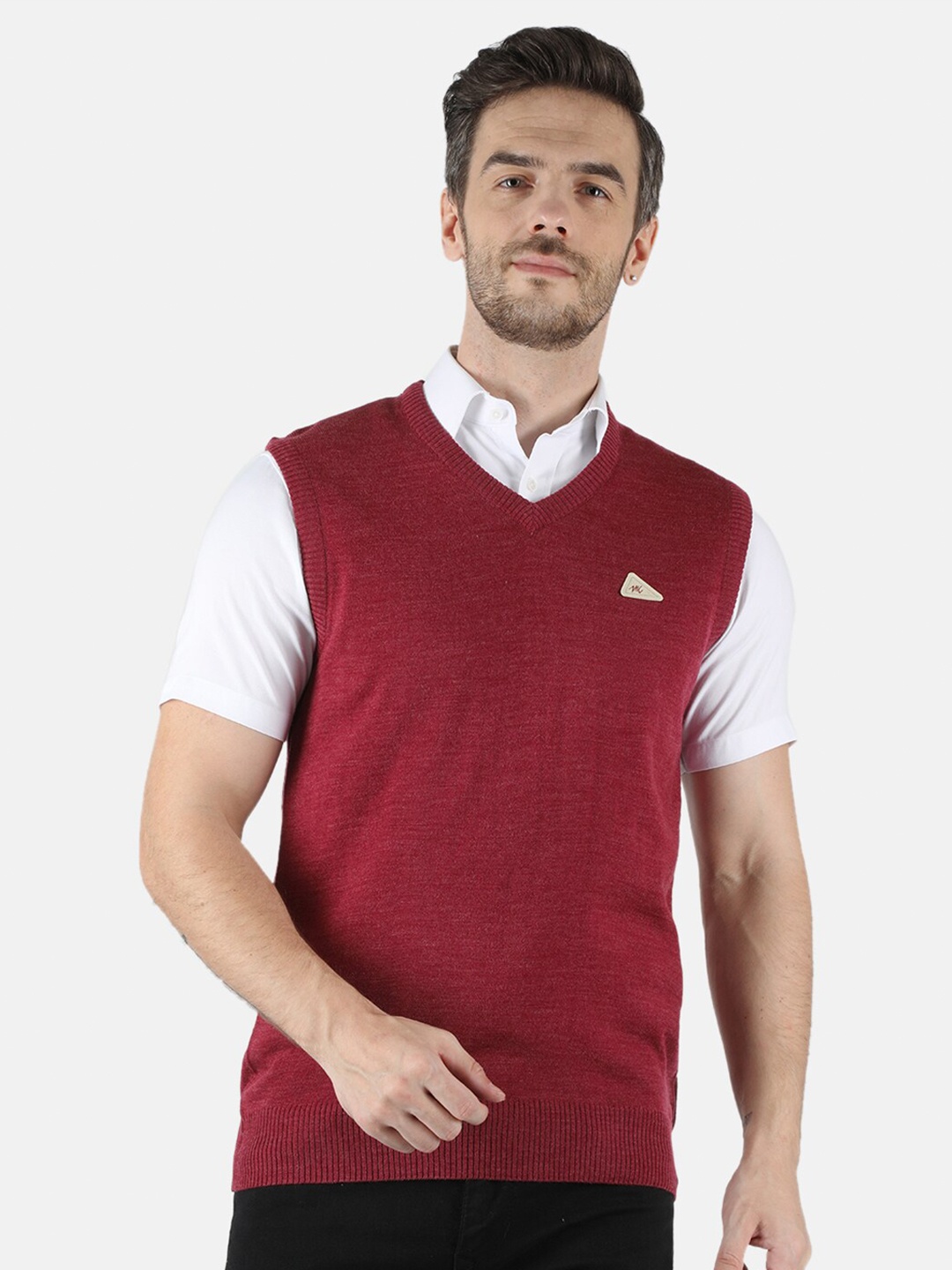 

Monte Carlo Men Red Sweater Vest