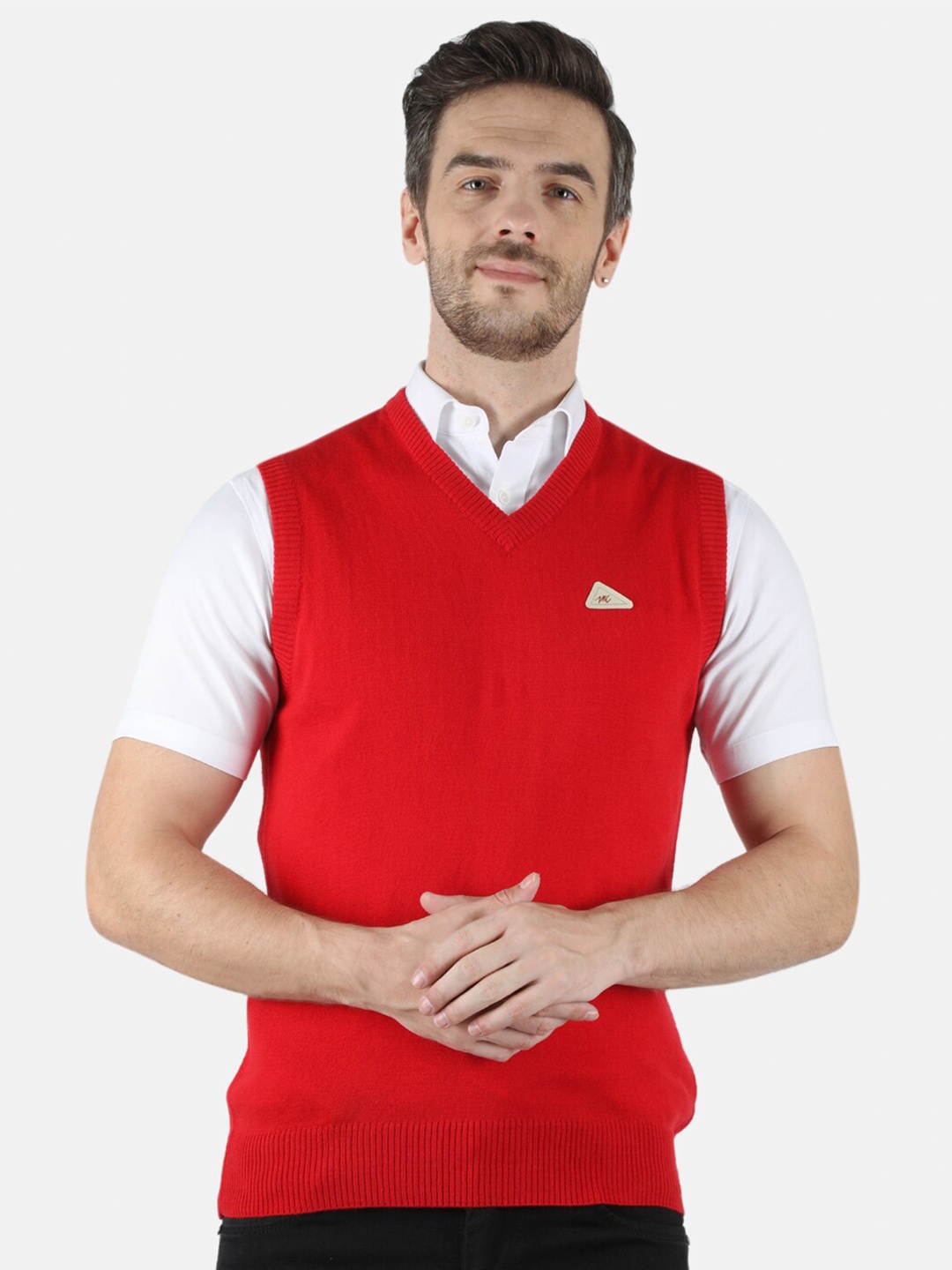 

Monte Carlo Men Red Sweater Vest