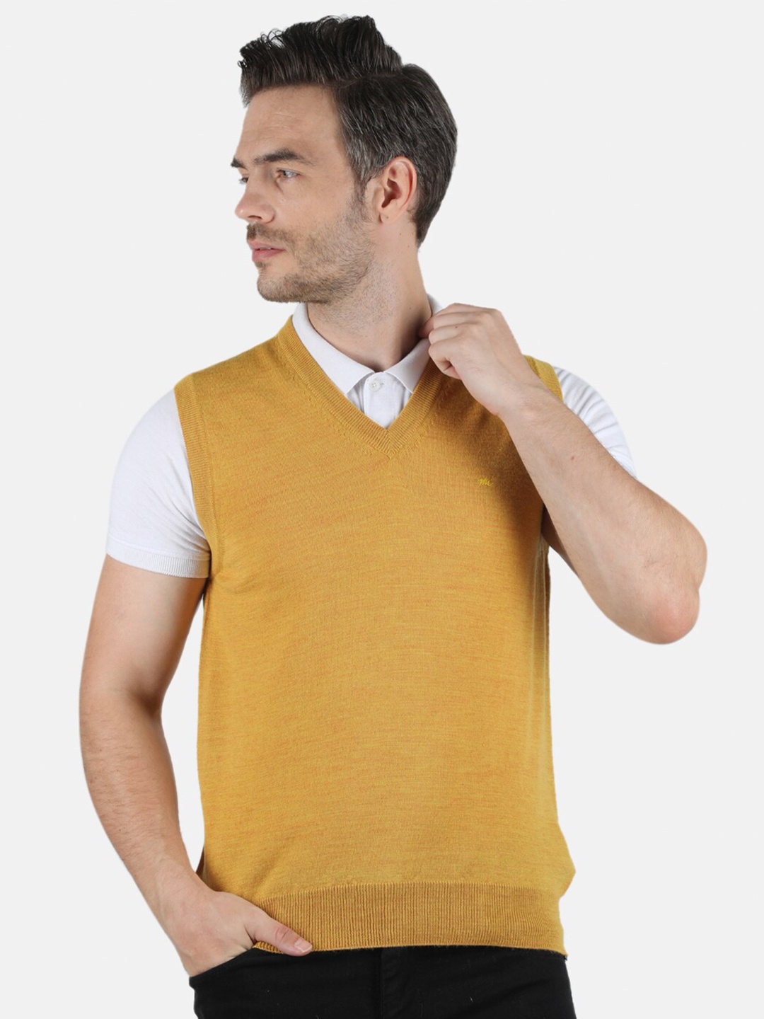 

Monte Carlo Men Brown Sweater Vest