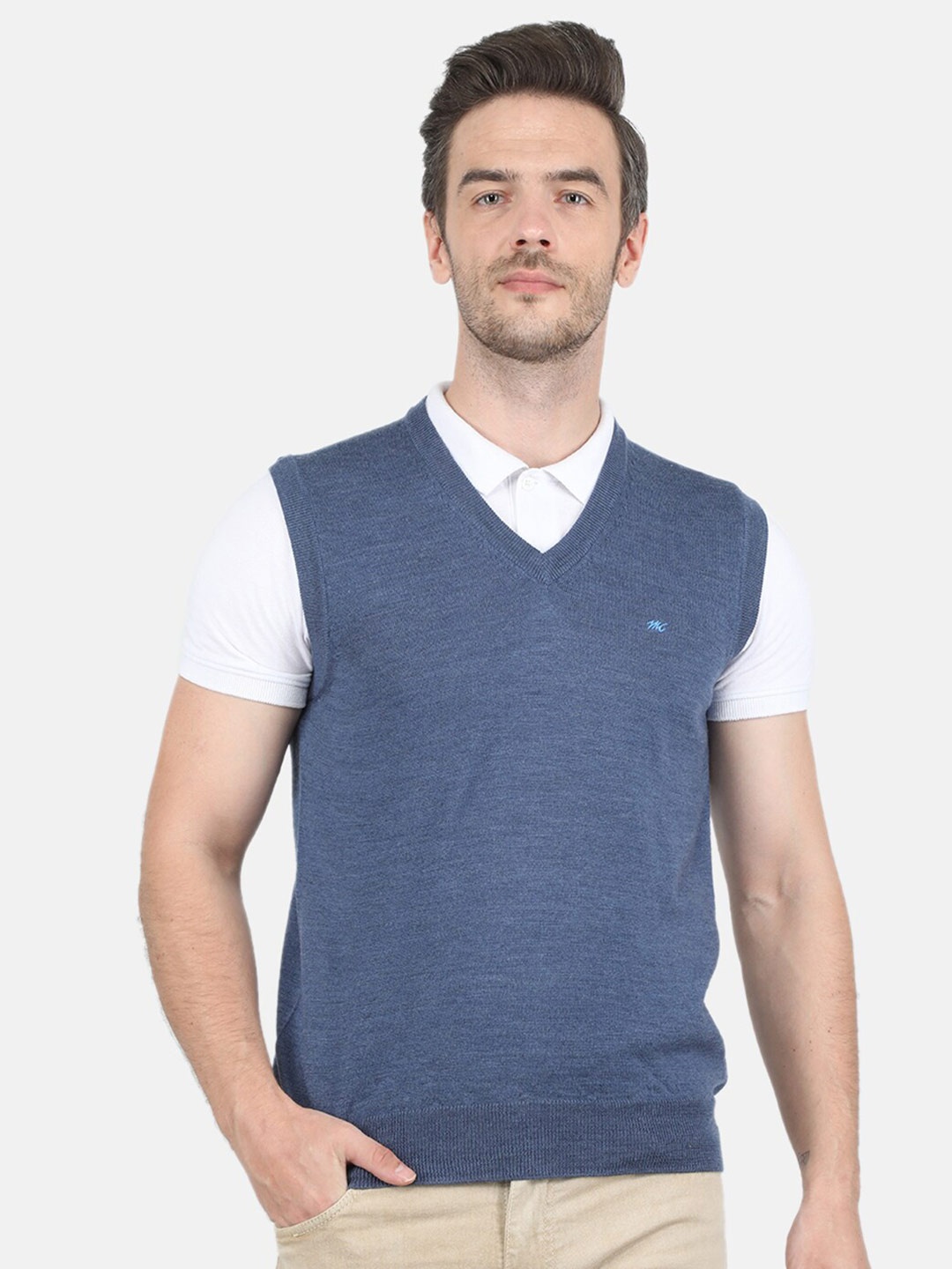 

Monte Carlo Men Grey Sweater Vest