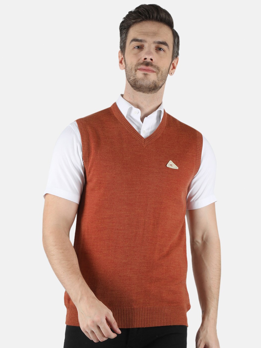 

Monte Carlo Men Rust Sweater Vest