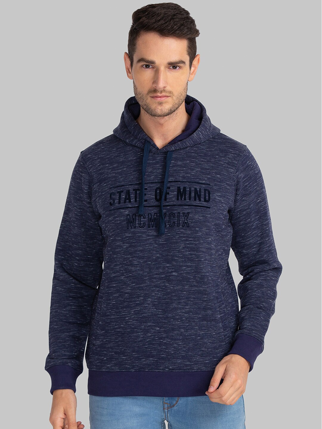 

Parx Men Blue Printed Sweatshirt