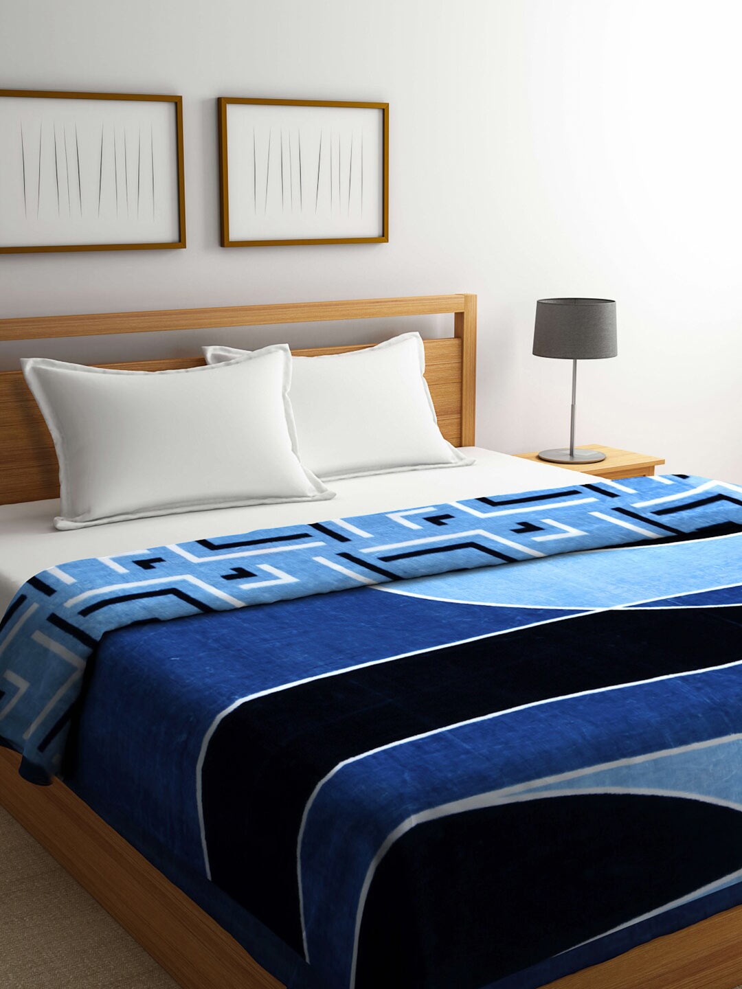 

KLOTTHE Unisex Blue Blankets Quilts and Dohars