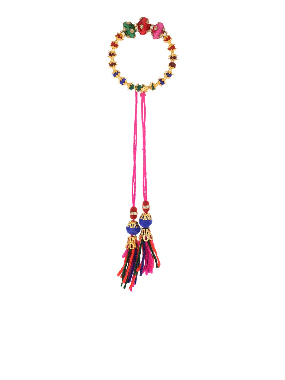 

Arendelle Men Multicolored Pack of 2 Bhaiya Bhabhi Rakhi, Multi