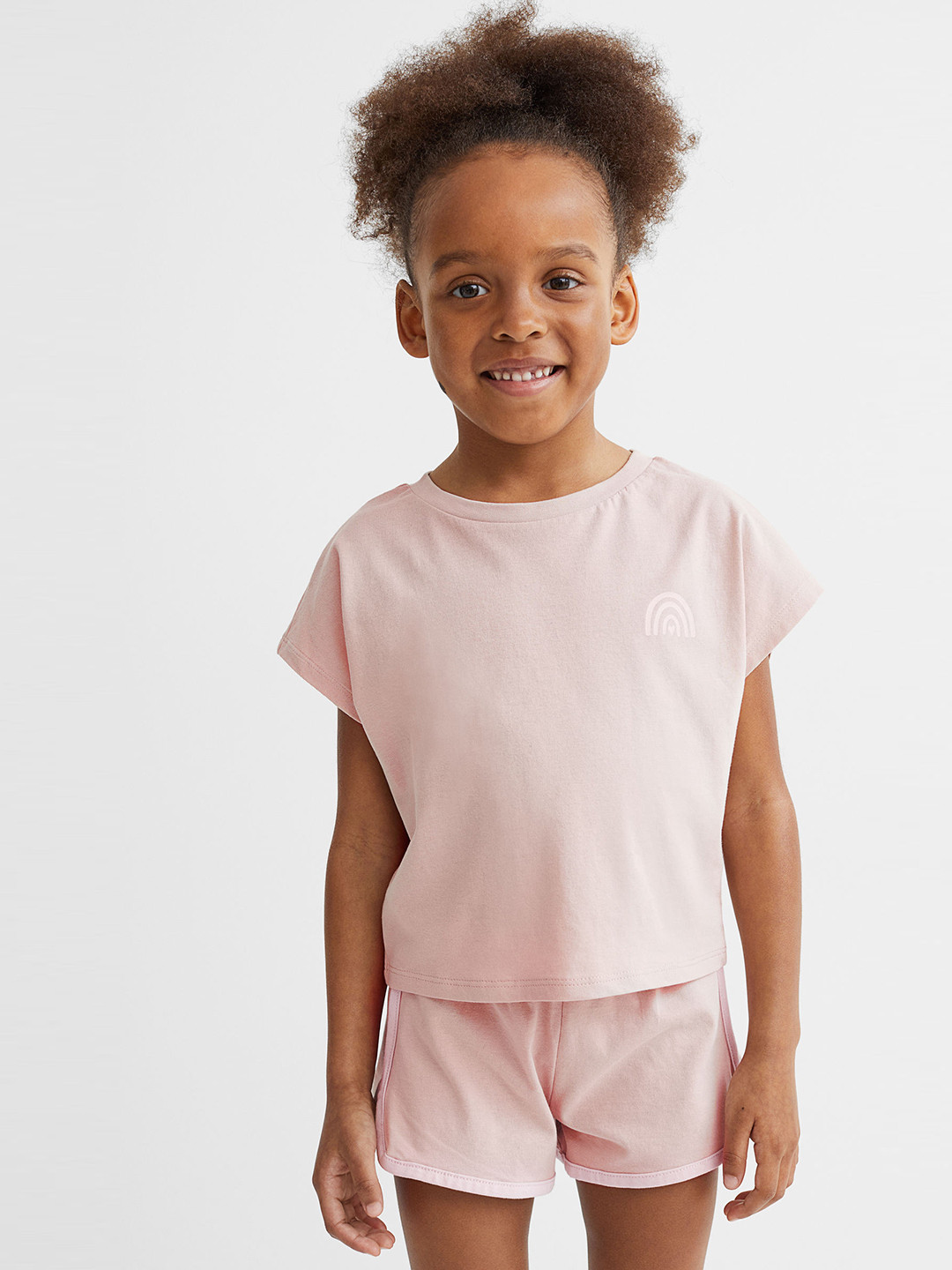 

H&M Girls Beige 2 Piece Cotton Set