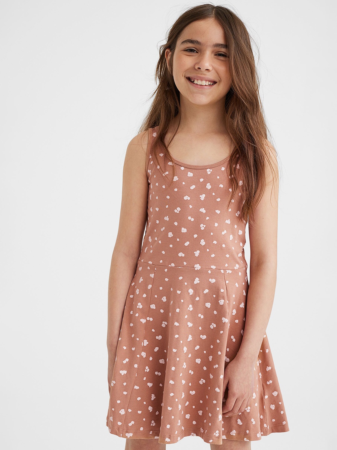 

H&M Girls Beige 2 Pack Jersey Dresses