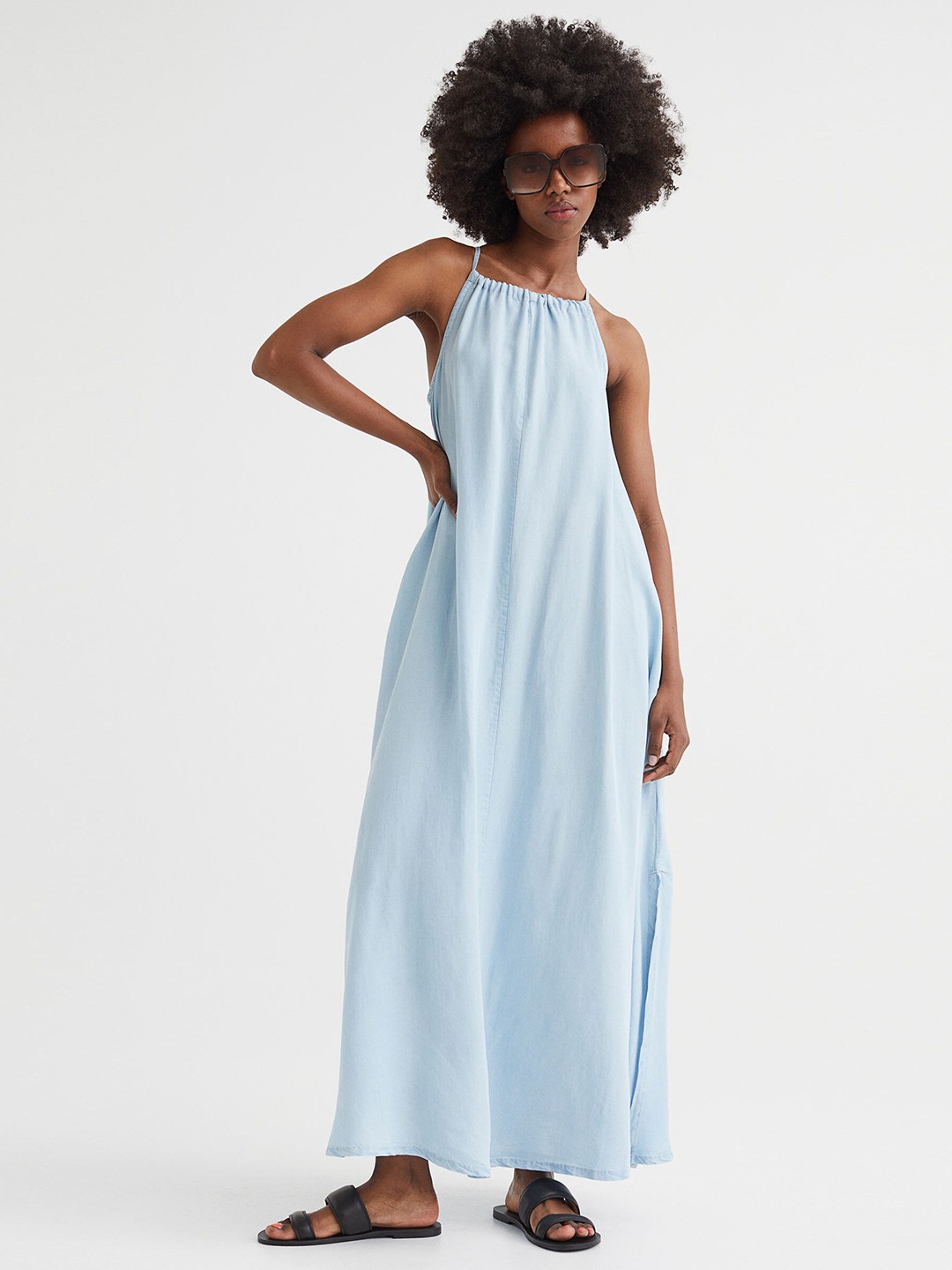 

H&M Women Blue Lyocell Dress