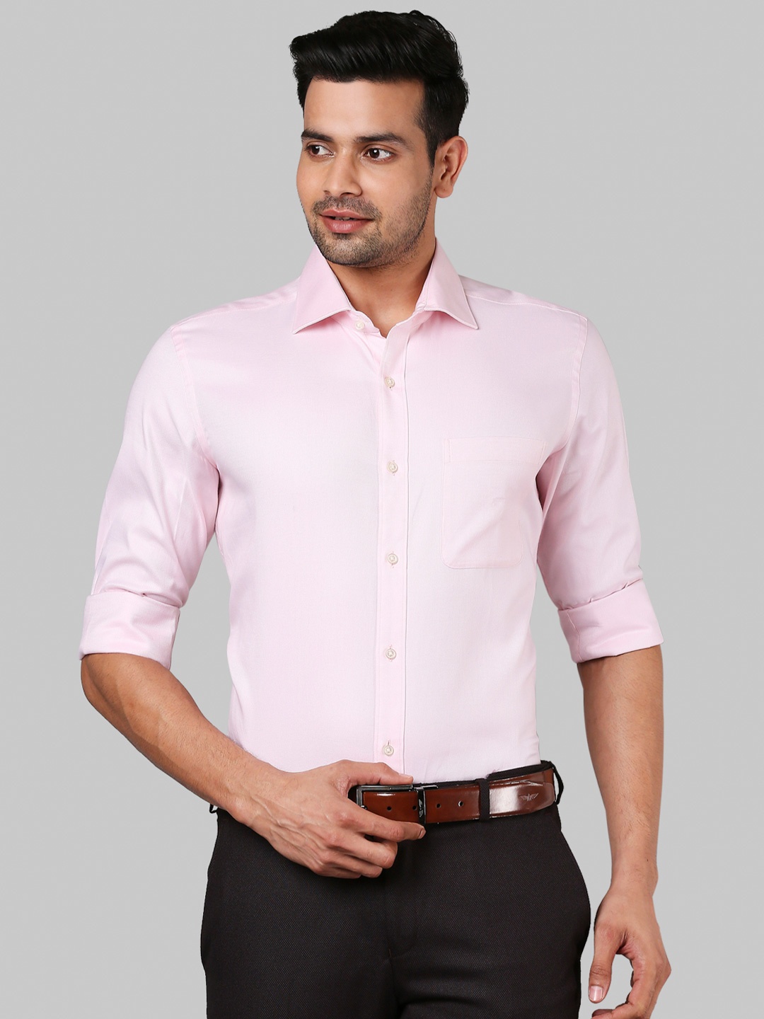 

Raymond Regular Fit Cotton Formal Shirt, Pink