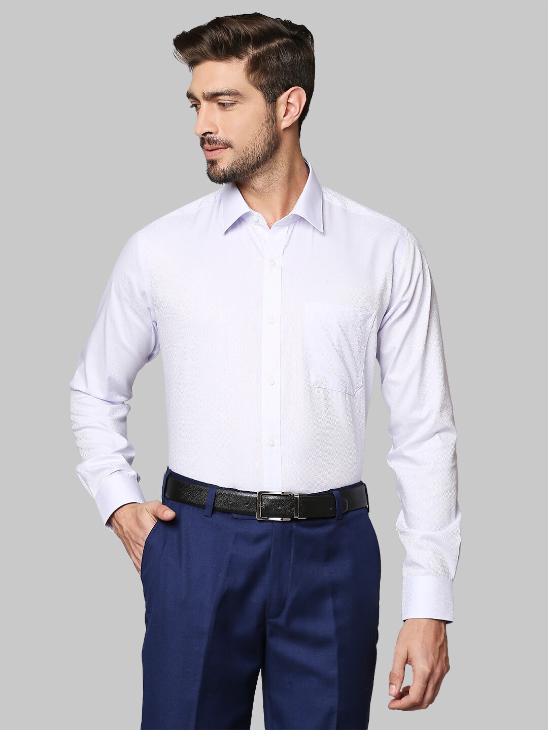 

Raymond Men Lavender Formal Shirt