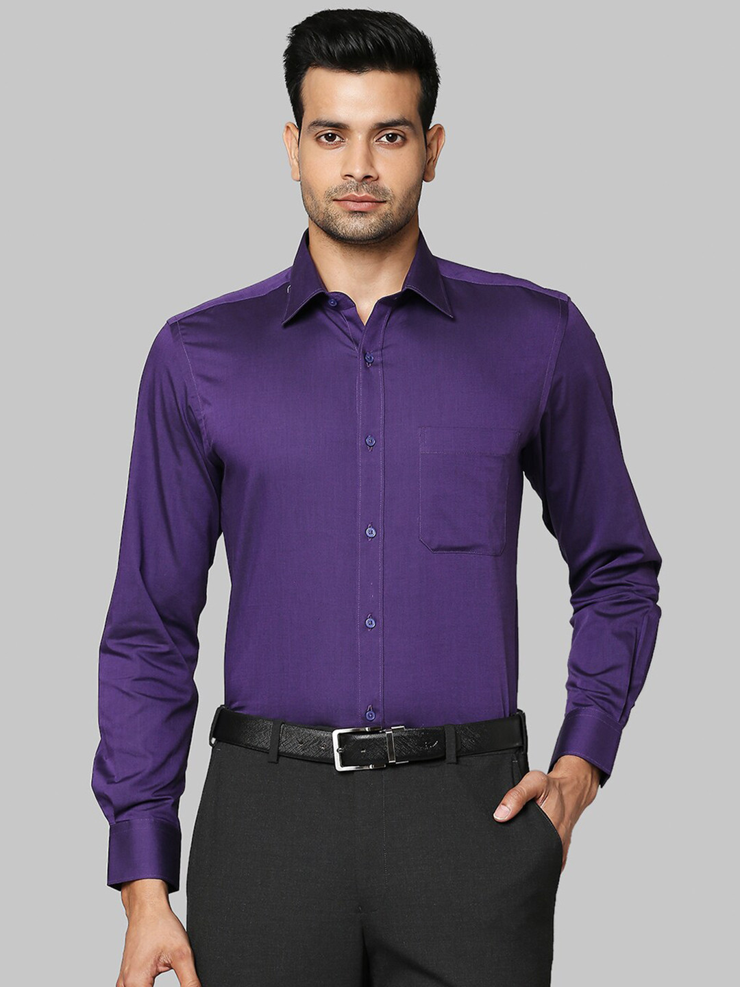 

Raymond Men Purple Formal Shirt