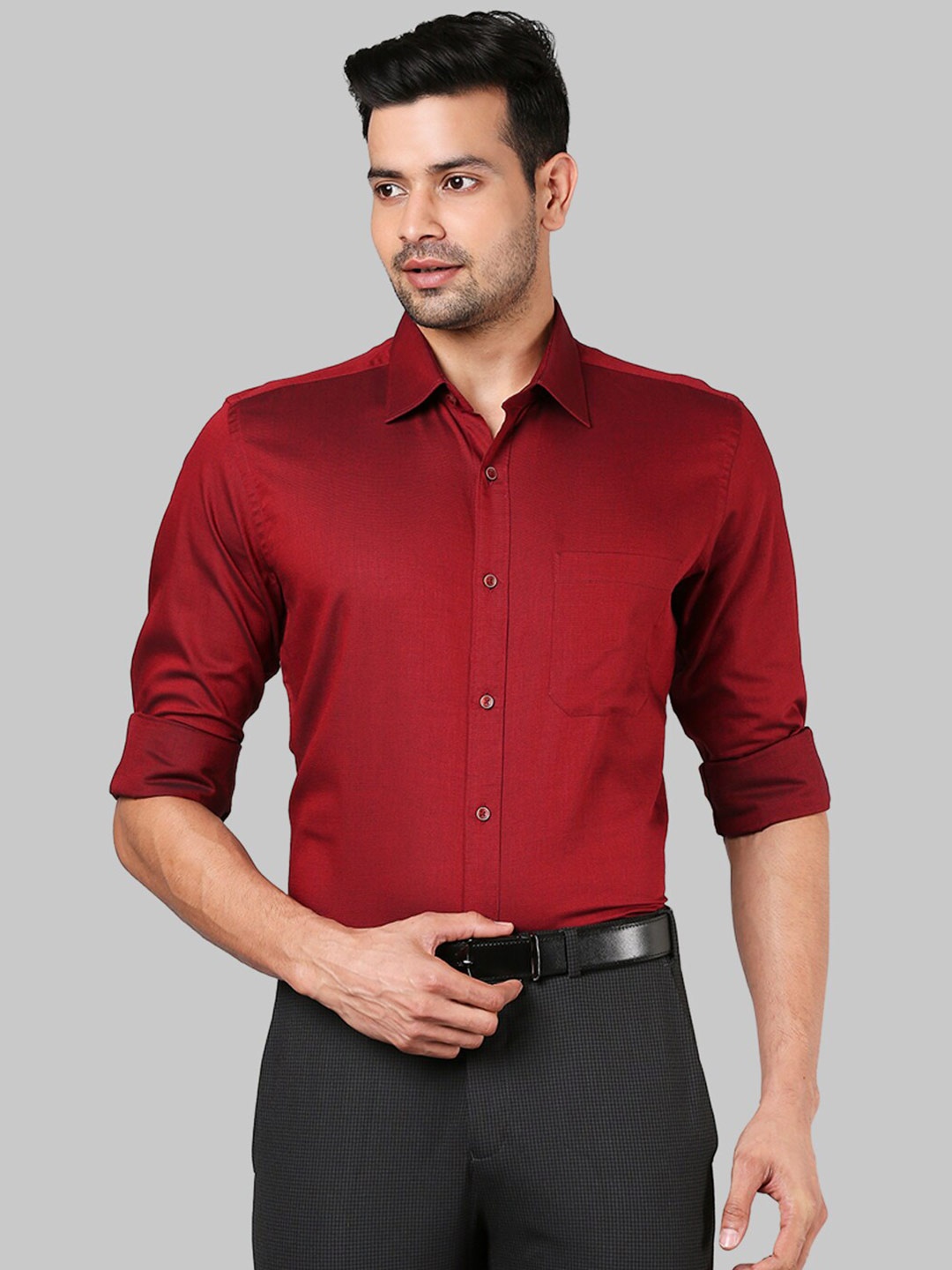 

Raymond Men Red Formal Shirt