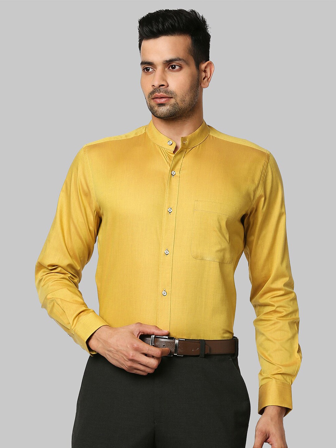 

Raymond Men Mustard Formal Shirt