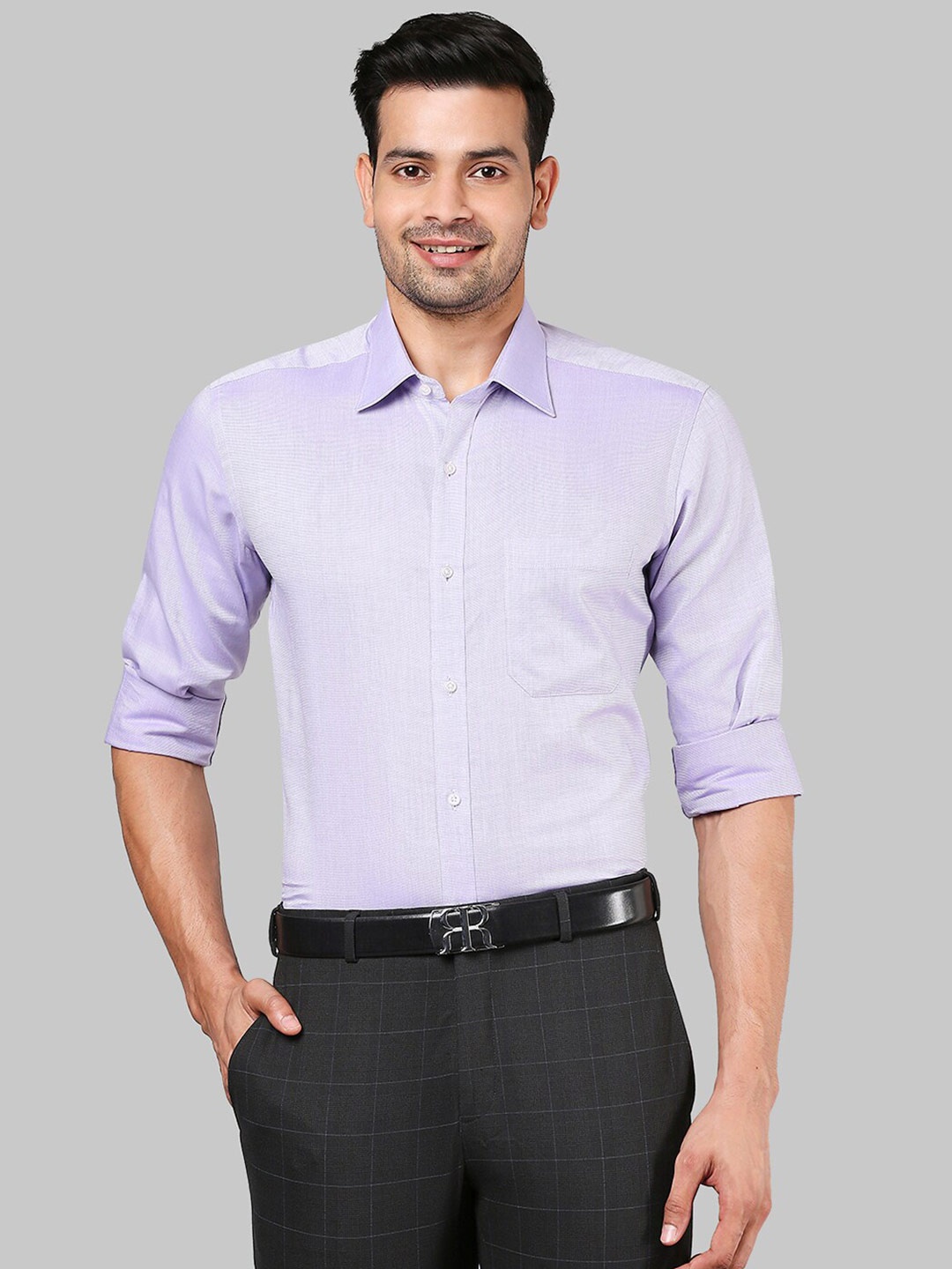 

Raymond Men Purple Formal Shirt