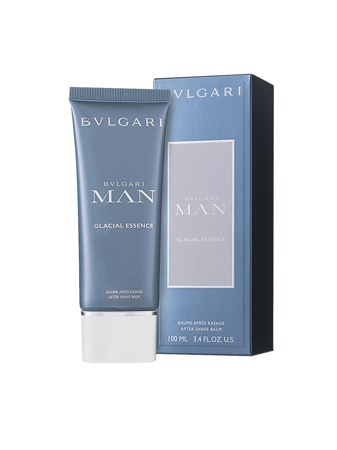 

Bvlgari Men Lightweight Glacial Essence After Shave Balm For Soft & Fresh Skin - 100 ml, Blue