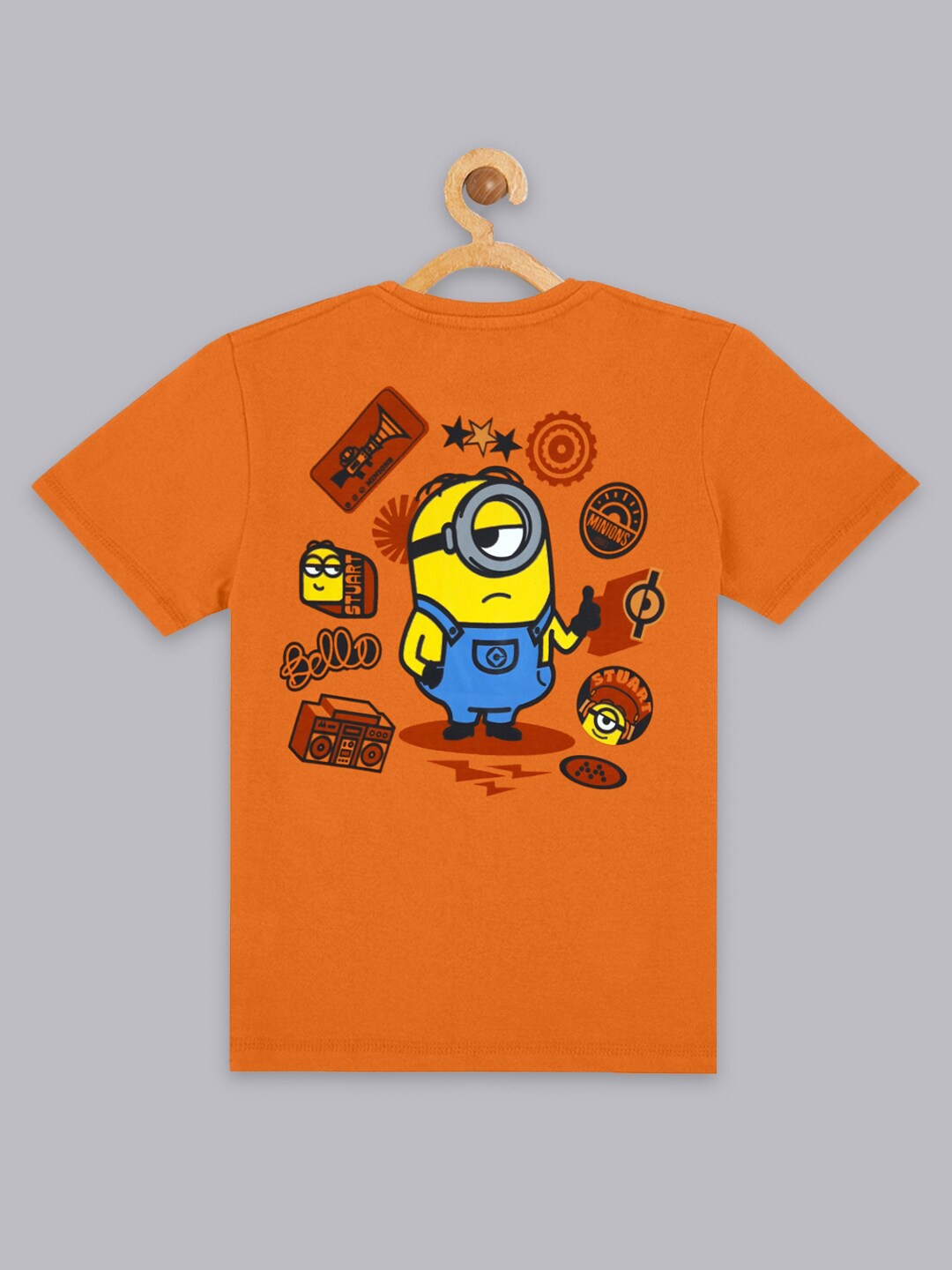 

Minion 2 Printed Tshirt For Boys, Orange