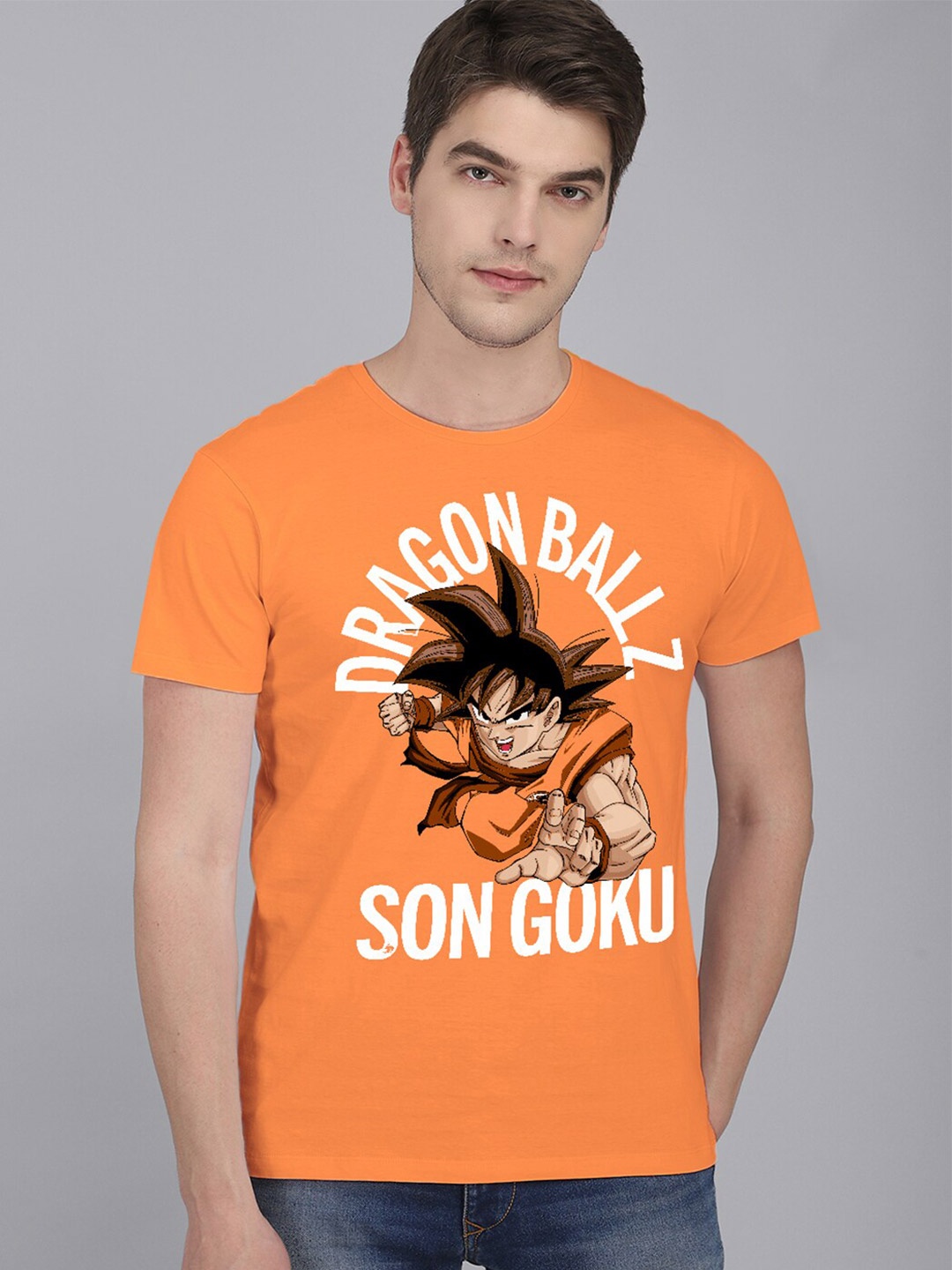 

Dragon Ball Z Printed Tshirt For Men, Orange