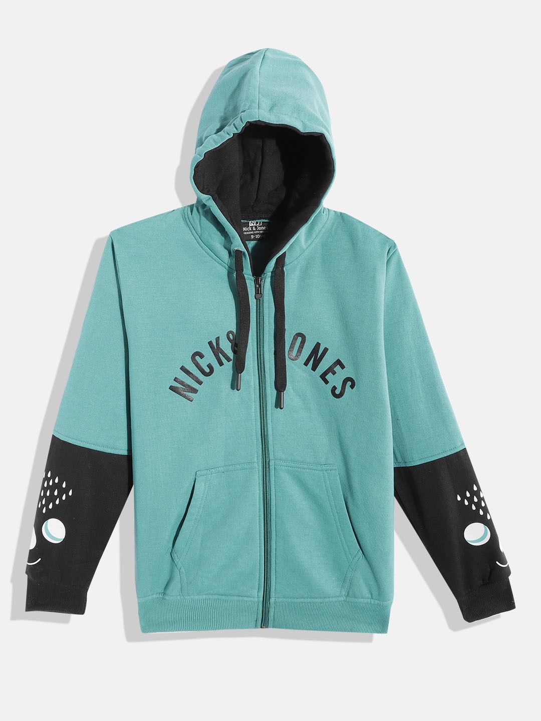 

Nick and Jones Girls Brand Logo Printed Hooded Sweatshirt, Green