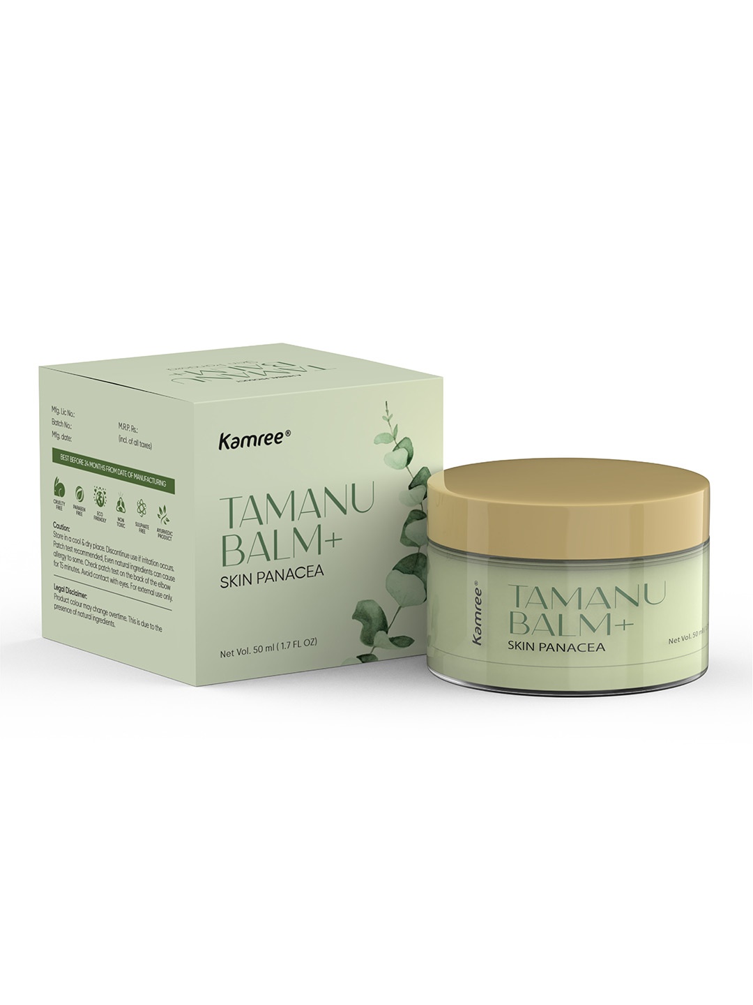 

KAMREE Tamanu Balm+ Skin Panacea with Coconut & Argan Oil - 50 ml, Green