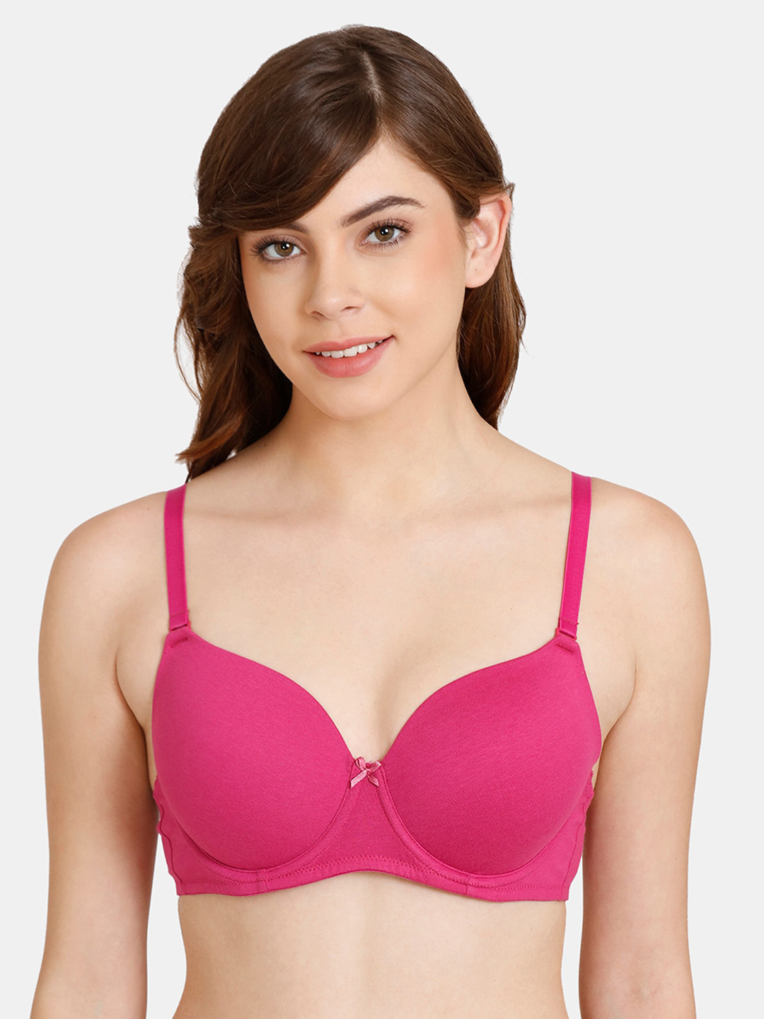 

Rosaline by Zivame Pink Heavily Padded Bra