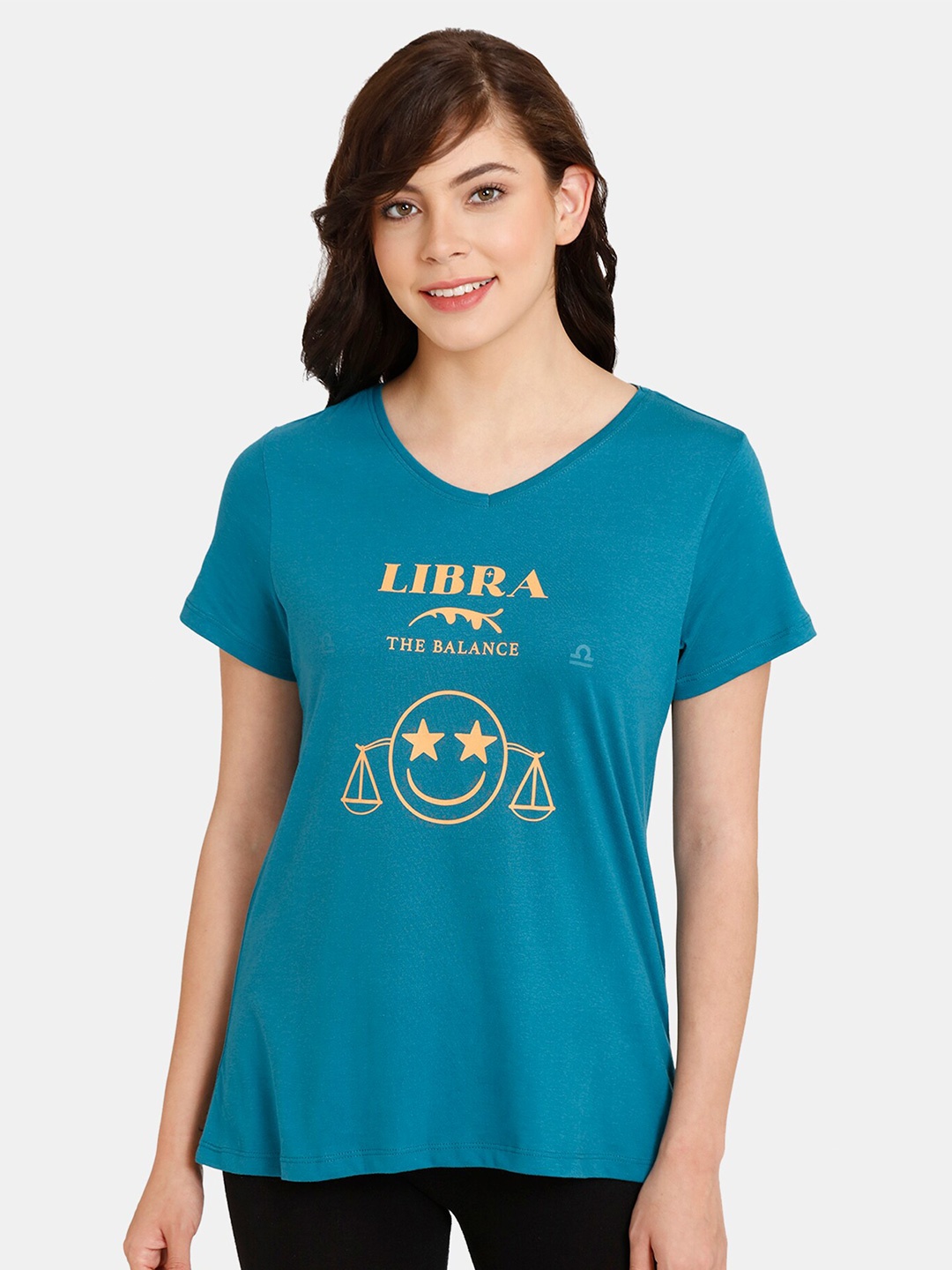 

Rosaline by Zivame Blue Print Cotton Top