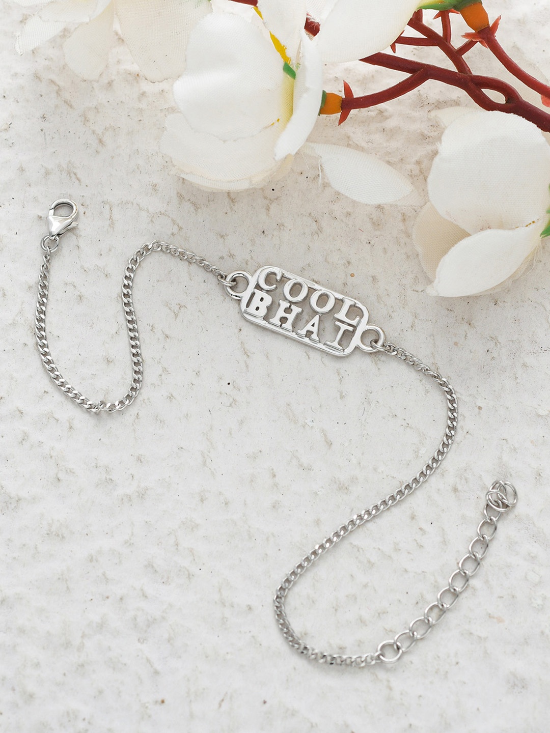 

Voylla 925 Sterling Silver Precious Cool Bhai Rakhi, Gold