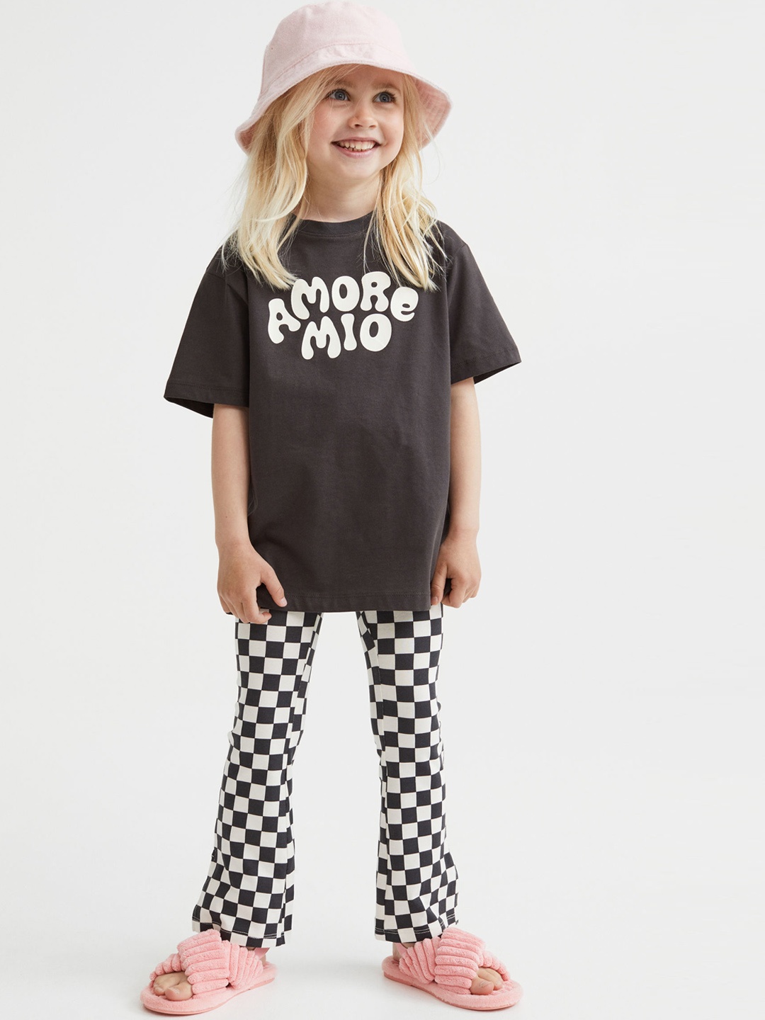 

H&M Girls 2-Piece Cotton Jersey Set, Black