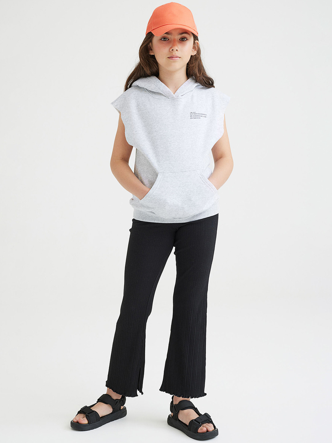 

H&M Girls Black Flared leggings