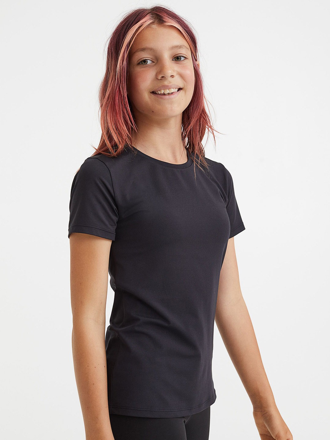 

H&M Girls Black & Grey 2-Pack Sports Tops