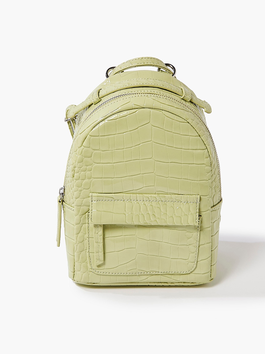 

FOREVER 21 Women Green Textured Backpack