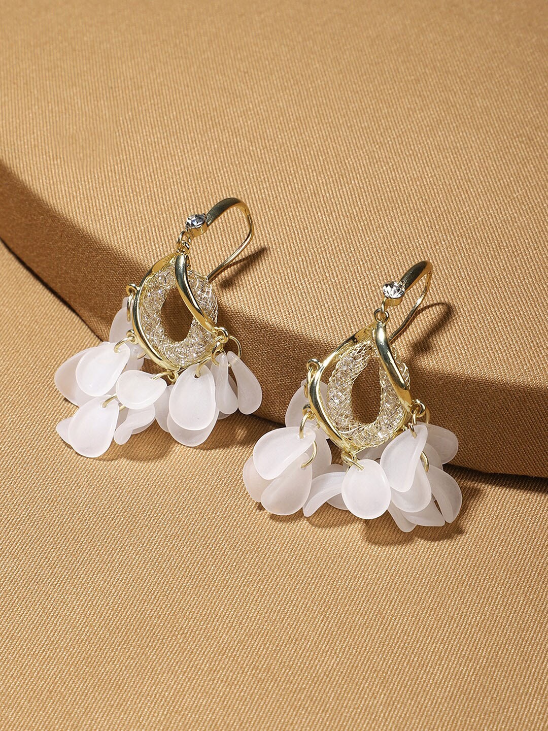 

Yellow Chimes White Contemporary Drop Earrings