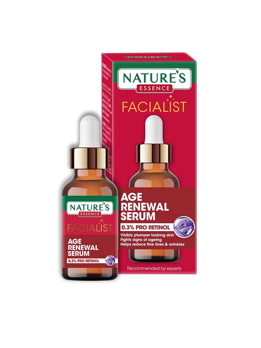 

Natures Essence 0.3% Pro-Retinol Age Renewal Serum - 30ml, Red
