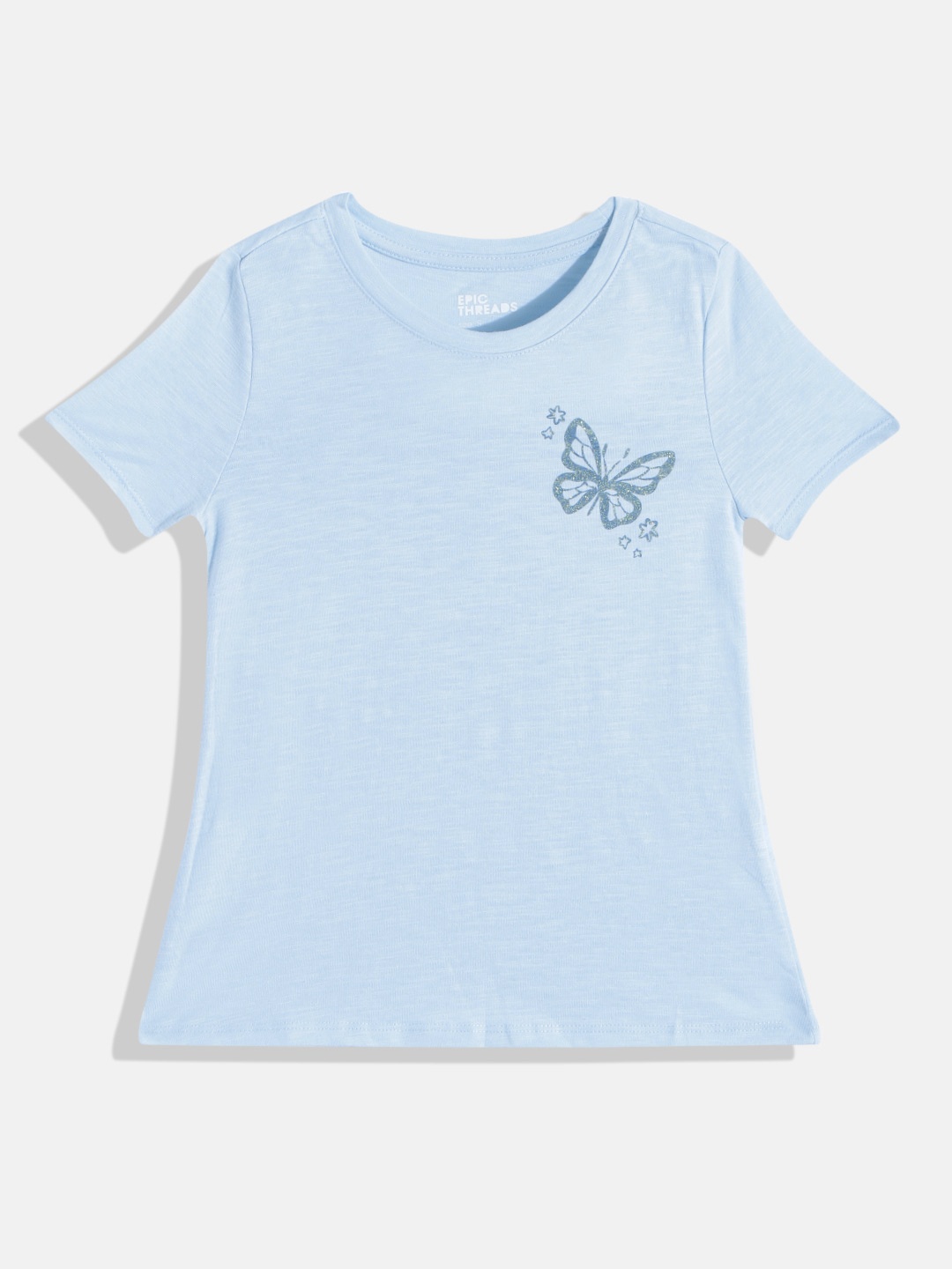 

Macy's Epic Threads Girls Blue Solid T-shirt