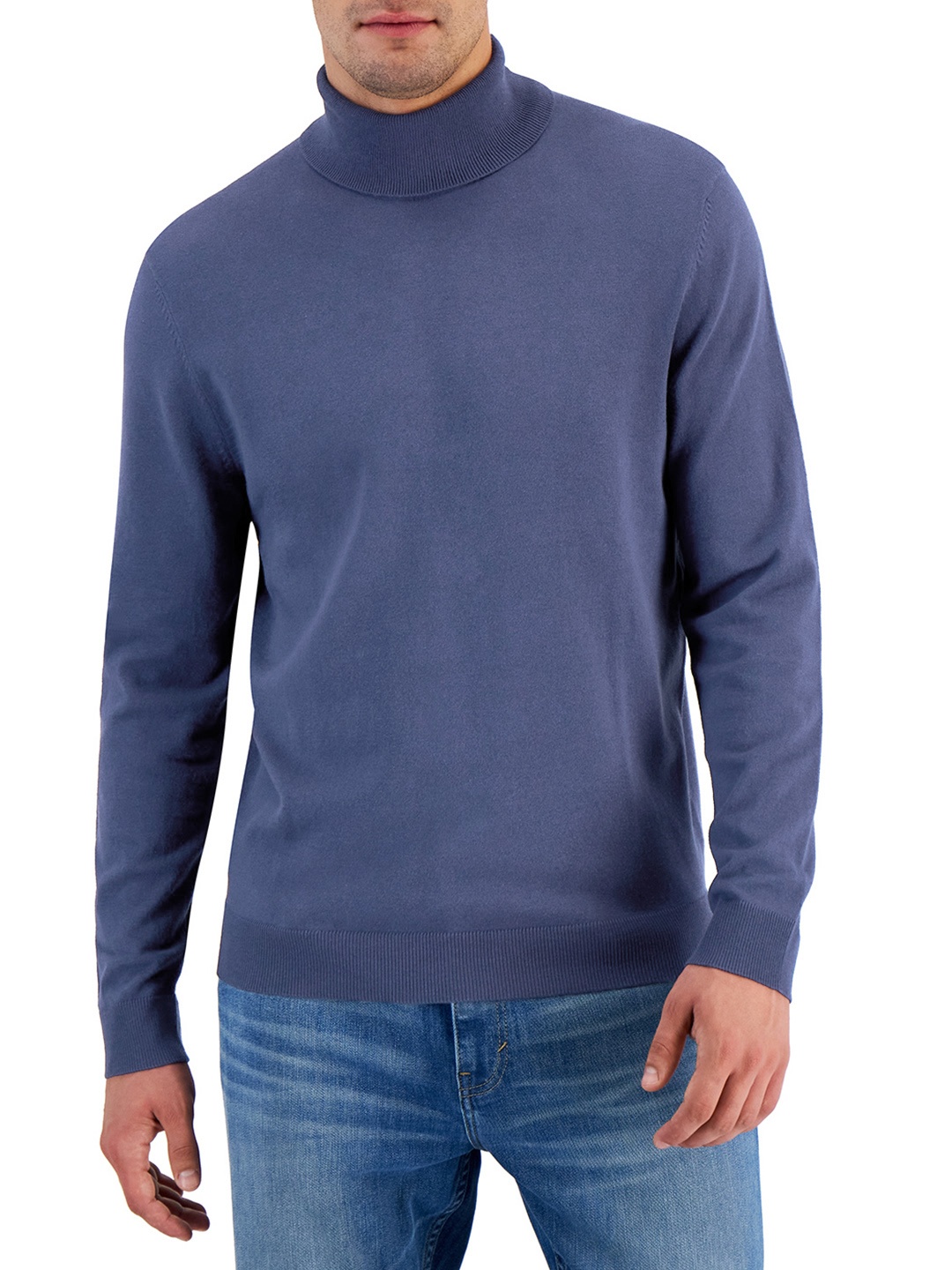 

Macy's Alfani Men Blue Solid Pullover