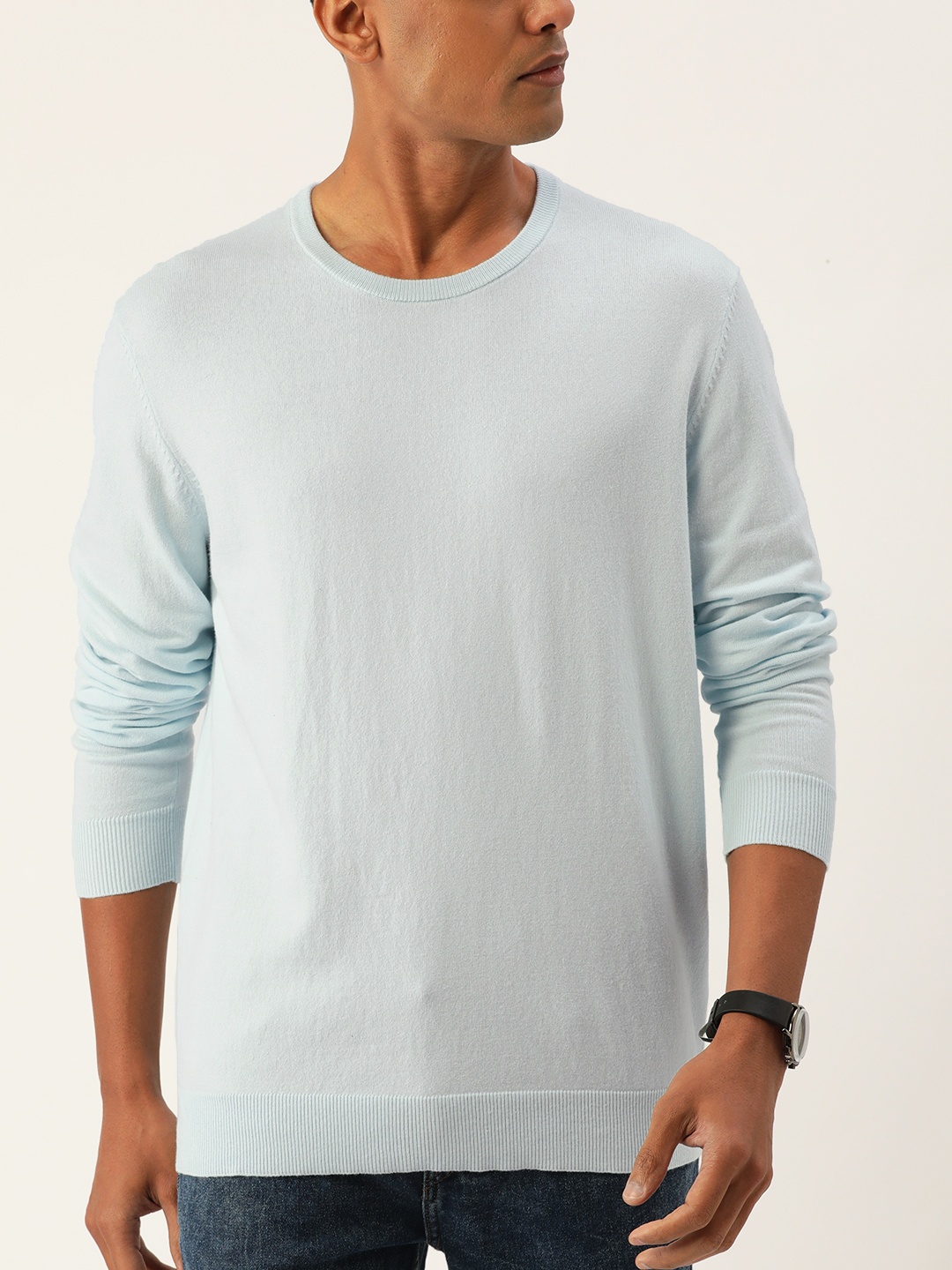 

Macy's Alfani Men Blue Solid Pullover