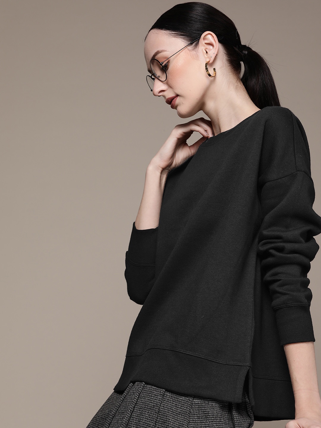 

Macy's Ideology Women Sweatshirt, Black