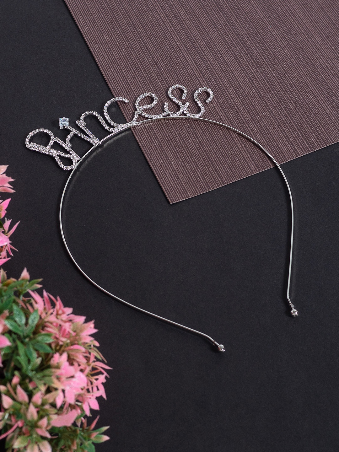 

Golden Peacock Women Silver-Toned Embellished Hairband