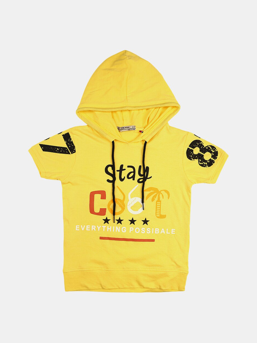 

V-Mart Boys Yellow Typography Printed T-shirt