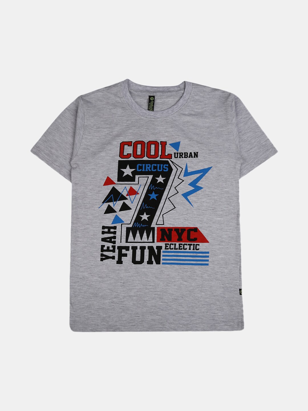 

V-Mart Boys Grey Printed T-shirt