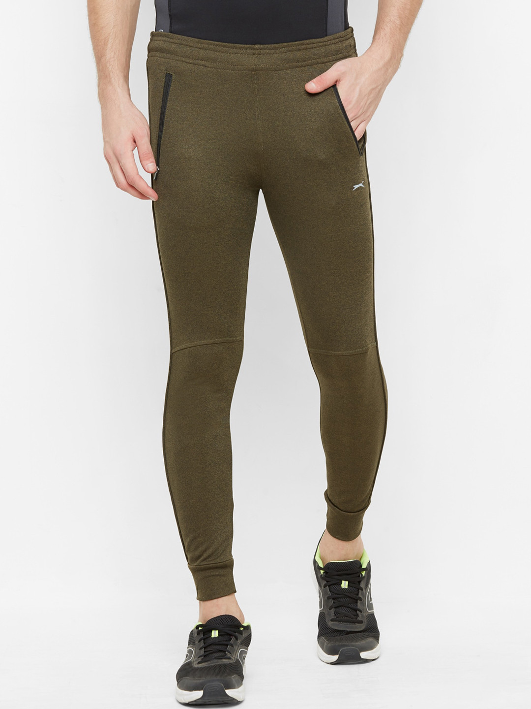 

Black Panther Men Olive Solid Joggers