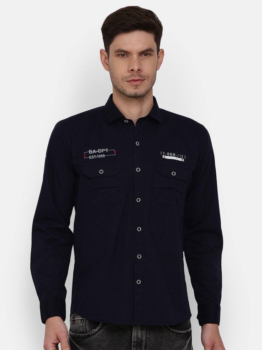 

V-Mart Men Blue Casual Shirt
