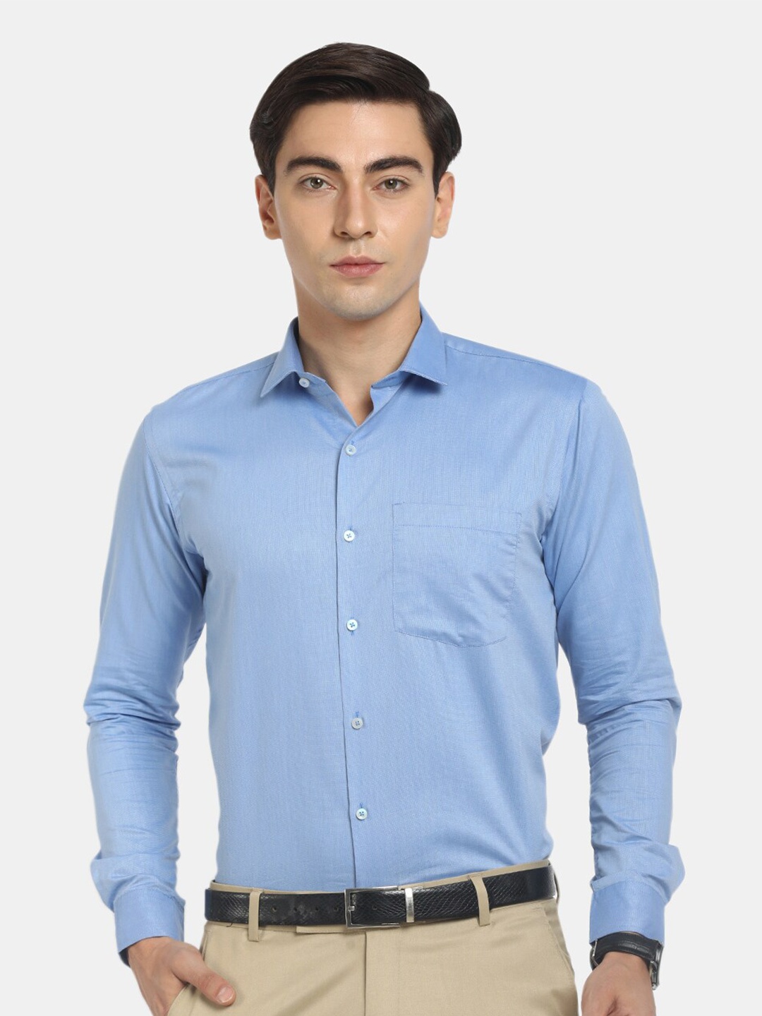 

J White by Vmart Men Blue Formal Shirt