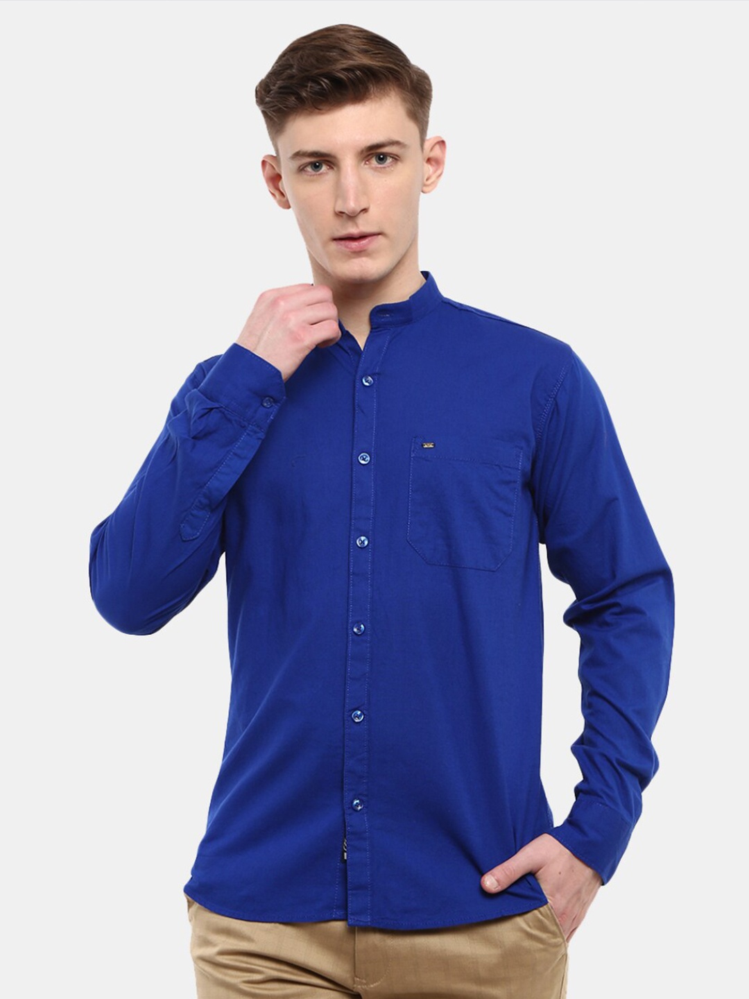 

V-Mart Men Blue Casual Shirt