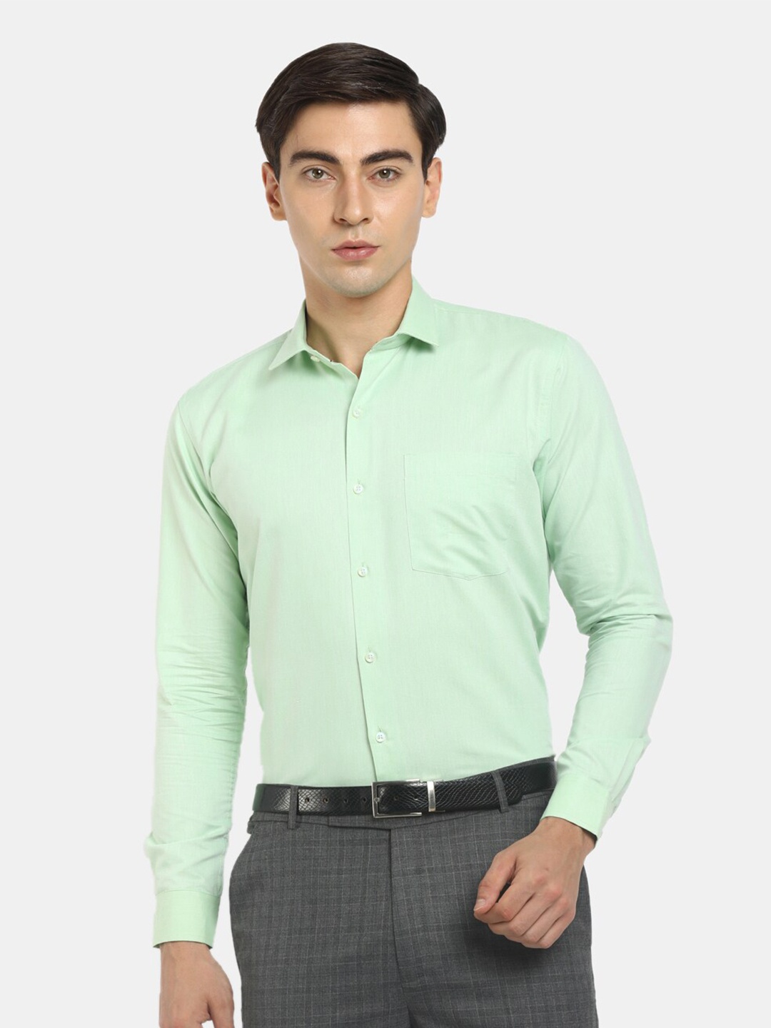 

J White by Vmart Men Green Formal Shirt
