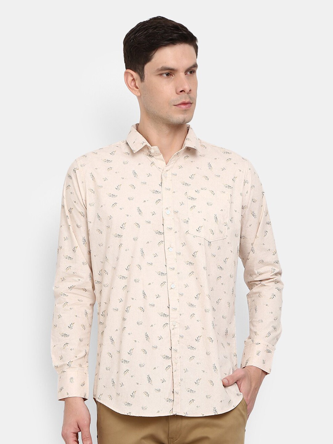 

V-Mart Men Brown Printed Casual Shirt