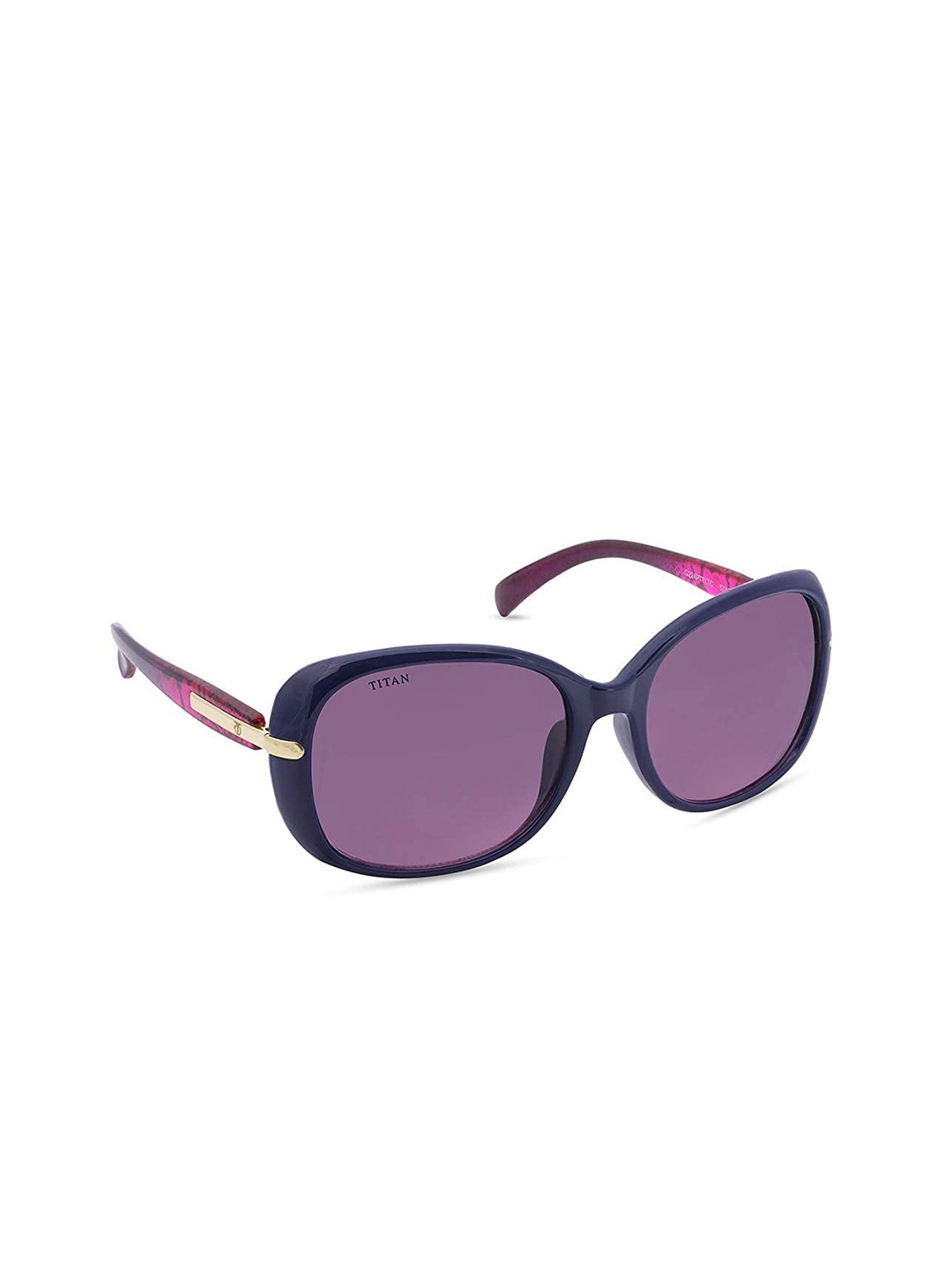 

Titan Unisex Purple Lens & Blue Oversized Sunglasses with UV Protected Lens