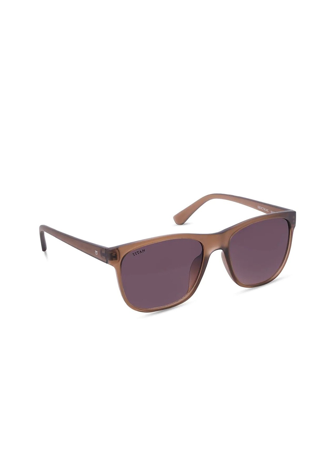 

Titan Unisex Grey Lens & Brown Square Sunglasses with UV Protected Lens