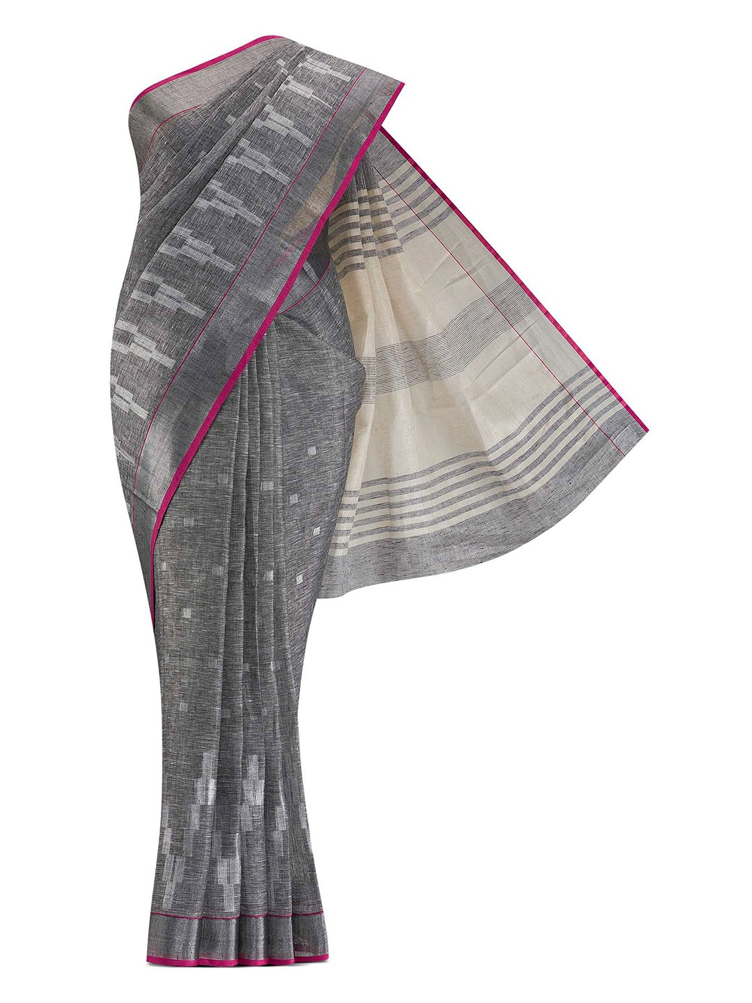 

Nalli Next Grey Pure Cotton Saree